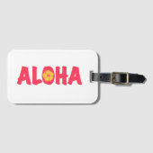 Étiquette À Bagage Étiquette de bagage Aloha (Devant Horizontal)