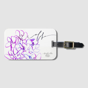 Étiquette À Bagage Étiquette de bagage Aloha Orchid