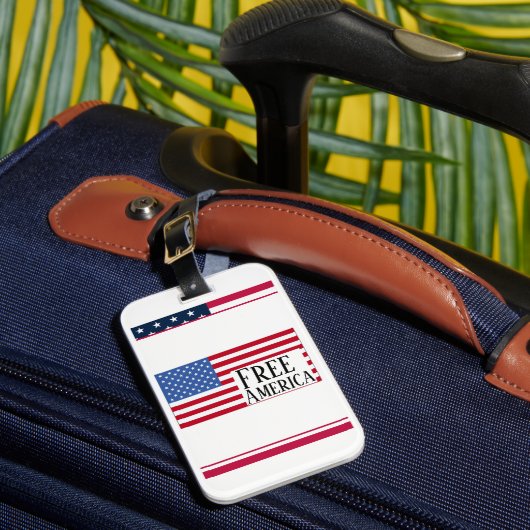 Étiquette À Bagage Étiquette de bagage America libre (Insitu Rectoal 1)