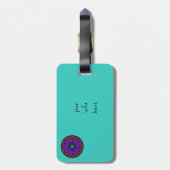 Étiquette À Bagage Étiquette de bagage. Arrière - plan (Dos Vertical)