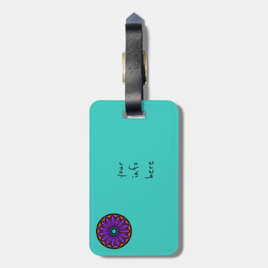 Étiquette À Bagage Étiquette de bagage. Arrière - plan (Dos Vertical)