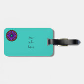 Étiquette À Bagage Étiquette de bagage. Arrière - plan (Dos horizontal)