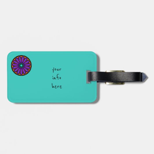 Étiquette À Bagage Étiquette de bagage. Arrière - plan (Dos horizontal)