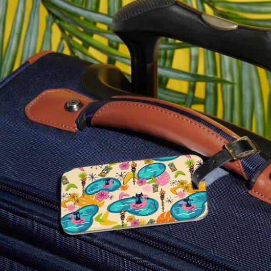 Étiquette À Bagage Étiquette de bagage Atomic Kitty Luau (Insitu Rectoal 3)