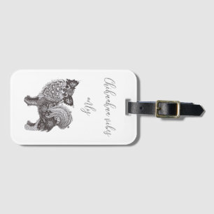 Étiquette À Bagage Étiquette de bagage avec chihuahua