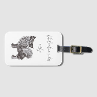 Étiquette À Bagage Étiquette de bagage avec chihuahua