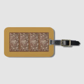 Étiquette À Bagage Étiquette de bagage avec design doré unique (Devant Horizontal)