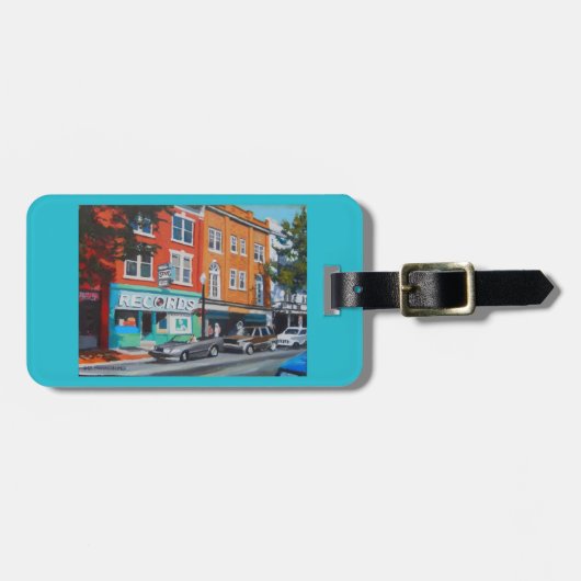 Étiquette À Bagage Étiquette de bagage avec la barre record (Devant horizontal)