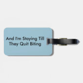 Étiquette À Bagage Étiquette de bagage avec le bracelet en cuir (Dos horizontal)