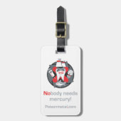 Étiquette À Bagage Étiquette de bagage avec le bracelet en cuir (Devant Vertical)