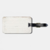 Étiquette À Bagage Étiquette de bagage avec le drapeau français frais (Dos horizontal)