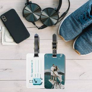 Étiquette À Bagage Étiquette de bagage avec photo personnalisée