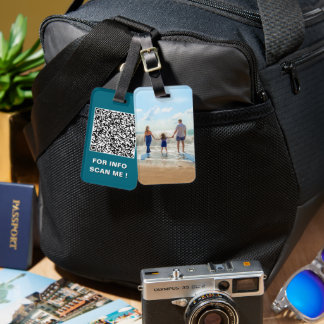 Étiquette À Bagage Étiquette de bagage avec photo personnalisée Ajout