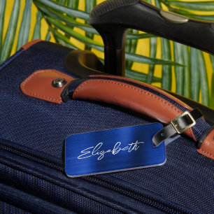 Étiquette À Bagage Étiquette de bagage avec un prénom en écriture mod