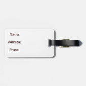 Étiquette À Bagage Étiquette de bagage avec une attitude impertinente (Dos horizontal)