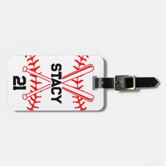 Étiquette À Bagage Étiquette de bagage Bats de baseball de sport pers