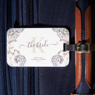 Étiquette À Bagage Étiquette de bagage Bohème de mariée