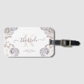 Étiquette À Bagage Étiquette de bagage Bohème pour la mariée (Devant Horizontal)
