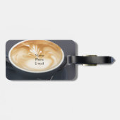 Étiquette À Bagage Étiquette de bagage Café Latte puis Voyage (Dos horizontal)