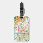 Étiquette À Bagage Étiquette de bagage - carte de course (Devant Vertical)