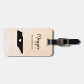 Étiquette À Bagage Étiquette de bagage carte du Tennessee, Bienvenue (Devant horizontal)