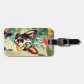 Étiquette À Bagage Étiquette de bagage Corgi (Devant horizontal)