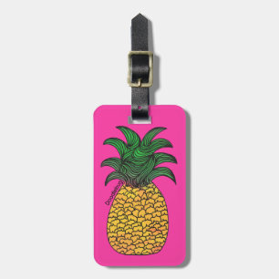 Étiquette À Bagage Étiquette de bagage d'ananas