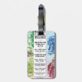 Étiquette À Bagage Étiquette de bagage d'arrivée de Nelly Bly (Dos Vertical)