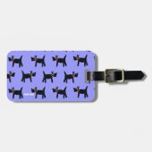 Étiquette À Bagage Étiquette de bagage d'art : Chien de Scotty et (Devant horizontal)