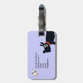 Étiquette À Bagage Étiquette de bagage d'art : Chien de Scotty et (Dos Vertical)