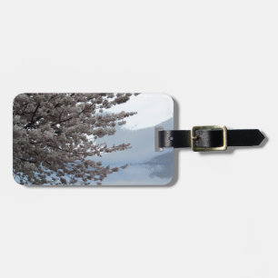 Étiquette À Bagage Étiquette de bagage d'art d'arbre de fleurs de