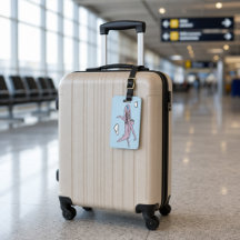 Étiquette de bagage d'avion personnalisable