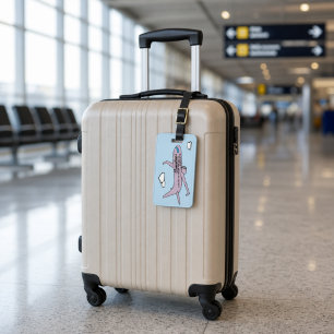 Étiquette À Bagage Étiquette de bagage d'avion personnalisable