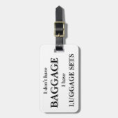 Étiquette À Bagage Étiquette de bagage de bagages personnalisable (Devant Vertical)