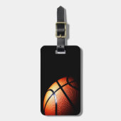 Étiquette À Bagage Étiquette de bagage de basket-ball (Devant Vertical)