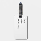 Étiquette À Bagage Étiquette de bagage de bébé de Vegas - version (Dos Vertical)