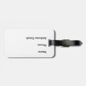 Étiquette À Bagage Étiquette de bagage de bébé de Vegas - version (Dos horizontal)