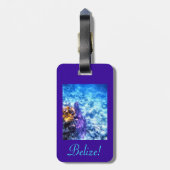 Étiquette À Bagage Étiquette de bagage de Belize (Dos Vertical)