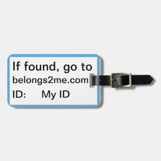Étiquette À Bagage étiquette de bagage de belongs2me.com