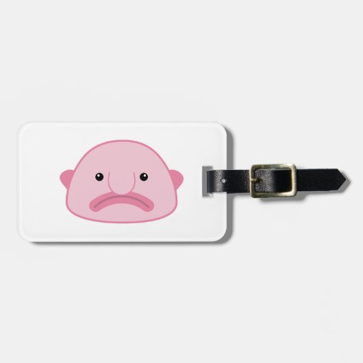 Étiquette À Bagage Étiquette de bagage de Blobfish (Devant horizontal)