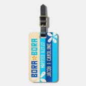 Étiquette À Bagage Étiquette de bagage de BORA BORA (Devant Vertical)