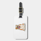 Étiquette À Bagage Étiquette de bagage de bouledogue (Devant Vertical)