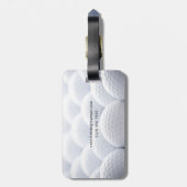 Étiquette À Bagage Étiquette de bagage de boules de golf (Dos Vertical)