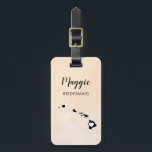 Étiquette À Bagage Étiquette de bagage de carte d'Hawaï, accueil de<br><div class="desc">Celles-ci énoncent que des étiquettes de bagage font les étiquettes parfaites de cadeau de noce ou les étiquettes bienvenues de sac. Attachez-le à vos cadeaux de demoiselle d'honneur au lieu d'une étiquette de papier typique de cadeau, et elles peuvent l'employer pendant des mois et des années à venir. Les étiquettes...</div>