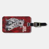 Étiquette À Bagage Étiquette de bagage de chien de Taureau (Devant horizontal)