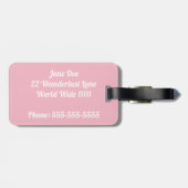 Étiquette À Bagage Étiquette de bagage de Ciao (Dos horizontal)