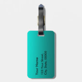 Étiquette À Bagage Étiquette de bagage de Clipart de voyage de (Dos Vertical)