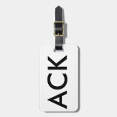 Étiquette À Bagage Étiquette de bagage de code d'aéroport de (Devant Vertical)