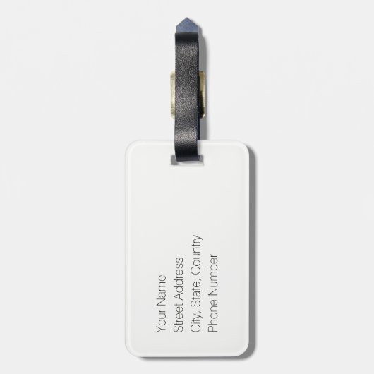 Étiquette À Bagage Étiquette de bagage de code d'aéroport de PDX (Dos Vertical)