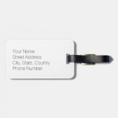 Étiquette À Bagage Étiquette de bagage de code d'aéroport de PDX (Dos horizontal)